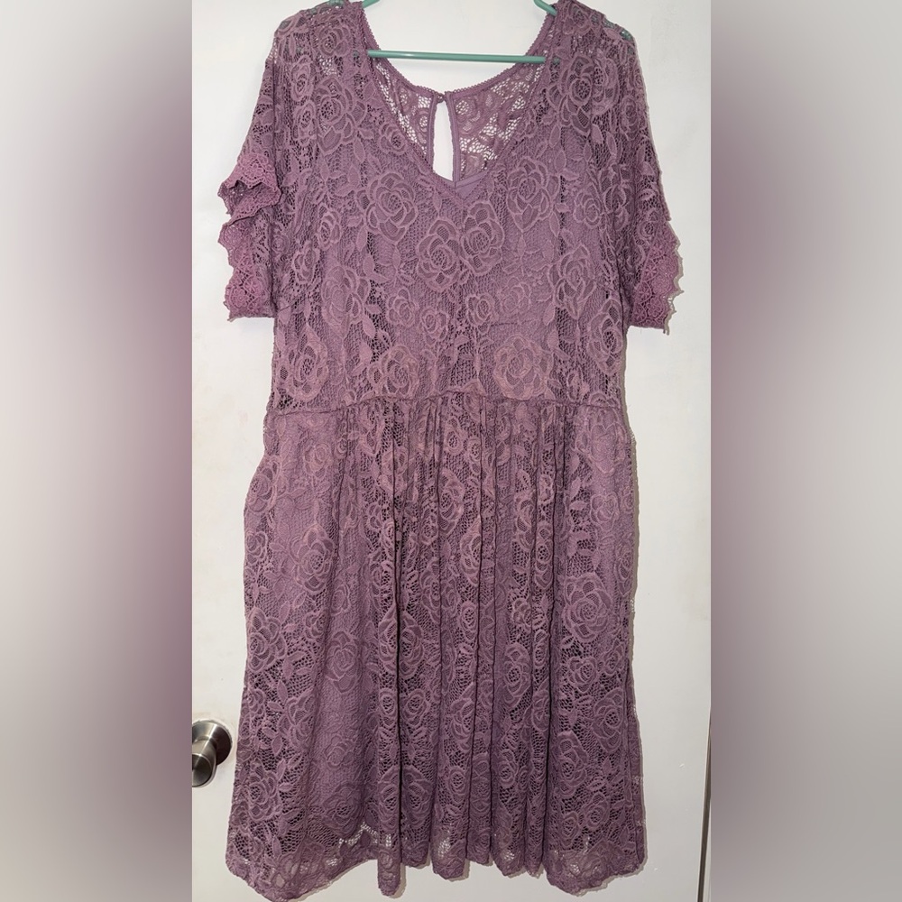 Torrid Lace Lavender Color Dress